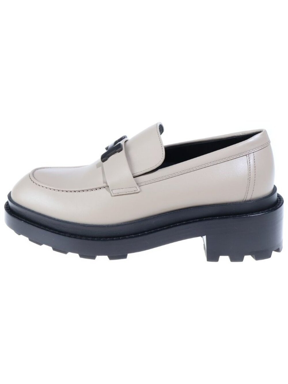Hermes Moccasins Louvre Beige Galet Loafers